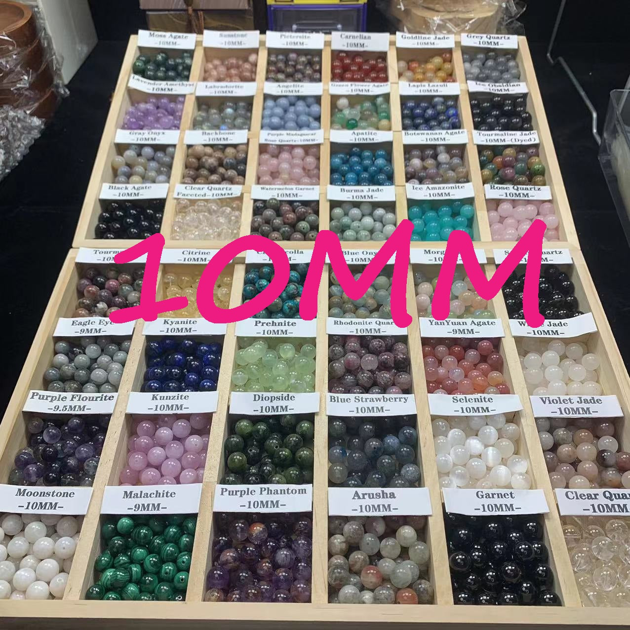 10MM Natural Crystal Loose Beads for Bracelet DIY