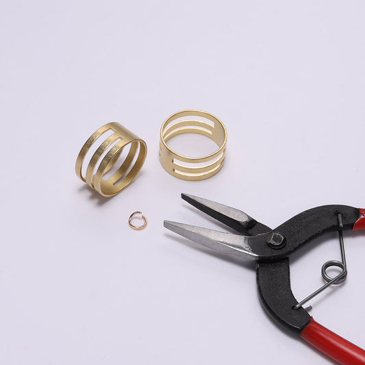 Jump Ring Opener,Copper Open Ring Auxiliary Tool, Buckle Ring, Jewelry Ring Practical Manual Closed Ring