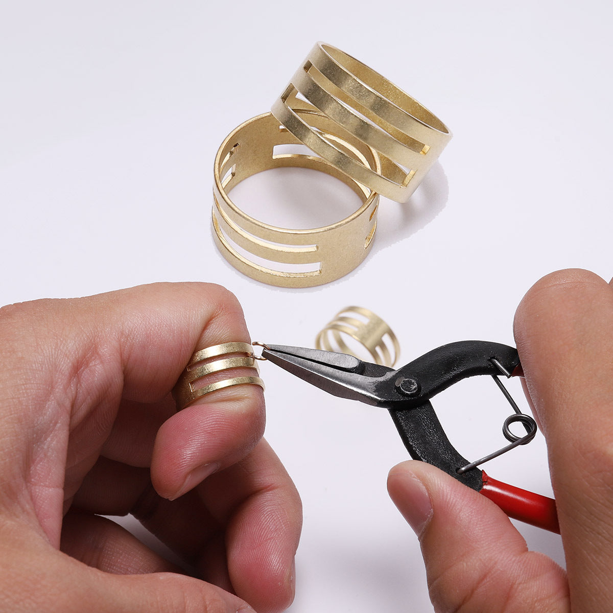 Jump Ring Opener,Copper Open Ring Auxiliary Tool, Buckle Ring, Jewelry Ring Practical Manual Closed Ring