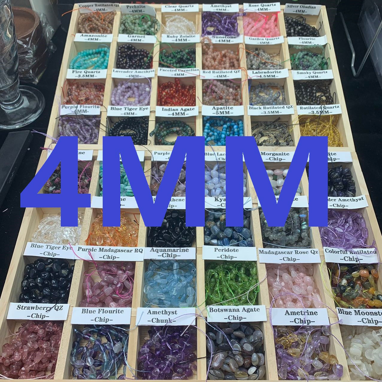 4MM Natural Crystal Beads for Bracelet,lovskaya Crystal