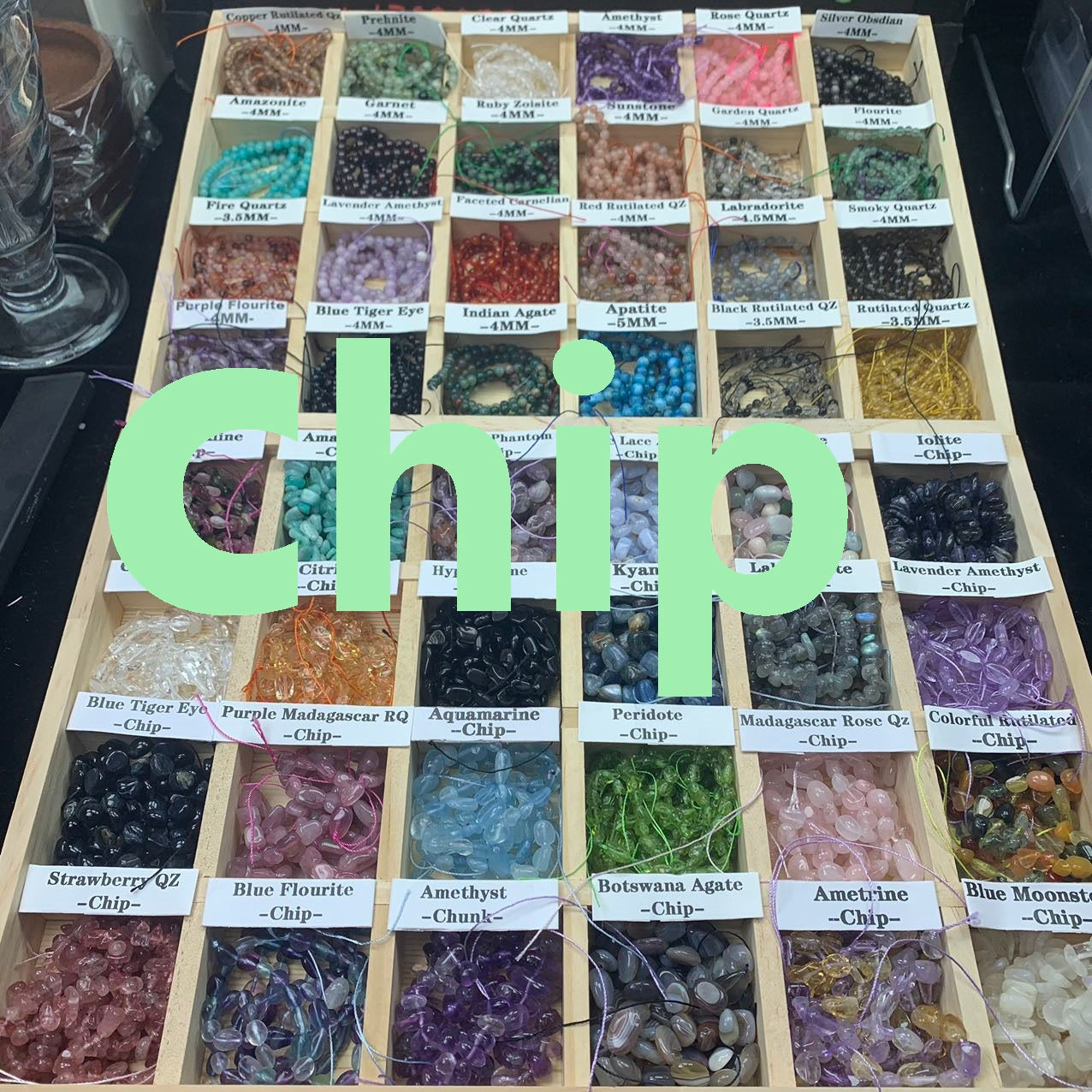 Chips Collection Natural Cyrstal Beads for Bracelet