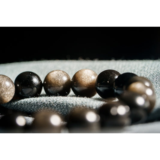 Silver Obsidian Bracelet