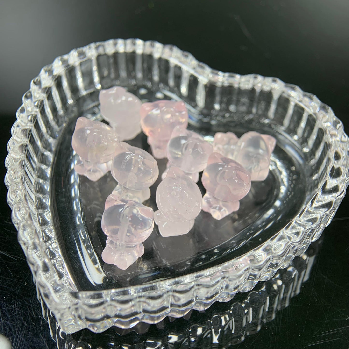 H Lovskaya Crystal Charm,Spacer Carving