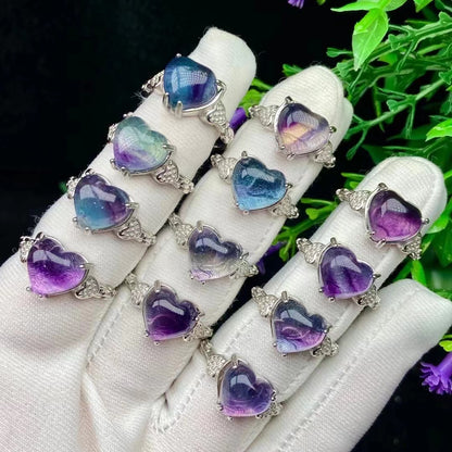 Colorful Flourite Ring